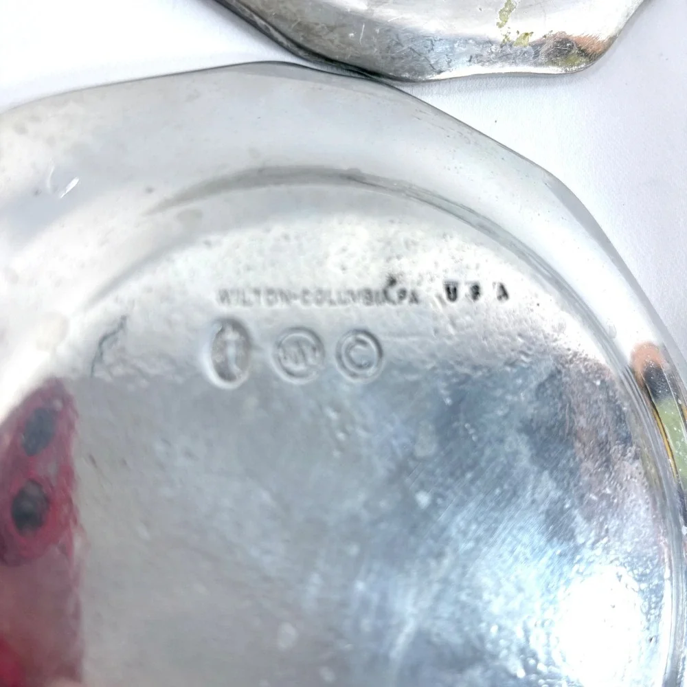 Wilton Armetale Plates Silver Queen Anne Scalloped RWP Pewter Set of 4 6 inch